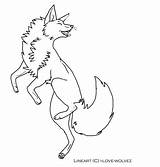 Fox Lineart Base Furry Deviantart Template Drawings 2010 sketch template