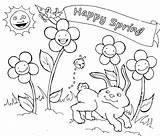 Coloring Spring Pages Kids April Break Color Season Drawing Time Printable Happy Month Sheets Christian Welcome Preschool Sheet Print Clipart sketch template