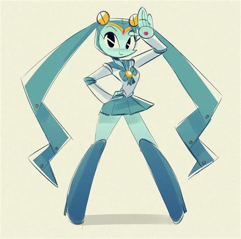 sailor jenny teenage robot robot cute robot girl