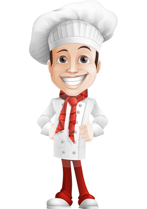 Italian Chef Cartoon Vector Character Aka Basilio The Chef Graphicmama