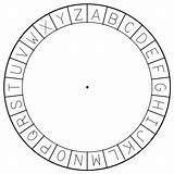 Wheel Cipher Alphabet Caesar Outer Circle Template Cutout Coloring Pages Cypher Gravity Falls Bill Circles Paper Disk Codes Chapter1 Inventwithpython sketch template