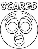 Coloring Pages Feelings Emotion Printable Emotions Faces Feeling Scared Face Color Print Colouring Sheets Kids Getdrawings Open Getcolorings Games Fun sketch template