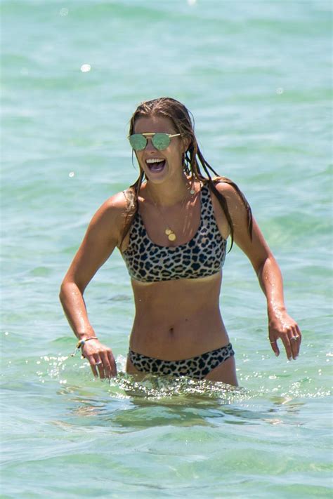 Nina Agdal Shows Off Her Beach Body In A Leopard Print
