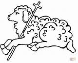 Agnello Baranek Wielkanocny Pasquale Kolorowanka Lamb Pasqua Kolorowanki Osterlamm Ausmalbild Wielkanoc Wielkanocne Colorir Malowanki Deus Desenhos Stampare Koszyk Pasquali Religiocando sketch template