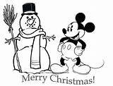 Christmas Coloring Pages Disney Mickey Mouse Printable Minnie Print Drawing Characters Face Color Kids Awesome Popular Sheet Getcolorings Getdrawings Coloringhome sketch template