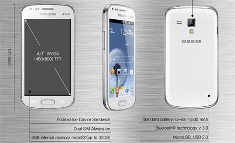 samsung galaxy  duos dual sim smartphone revealed slashgear