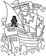 Columbus Coloring Stern Ship Kidsplaycolor Choose Board sketch template