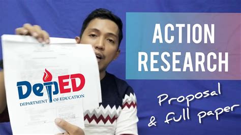 action research format  deped proposal  full paper youtube