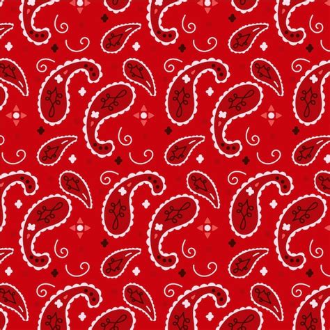 vector paisley bandana pattern template