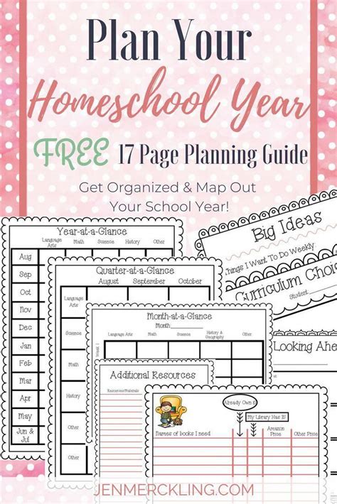 homeschool planner pages