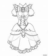 Coloring Dress Pages Wonder sketch template