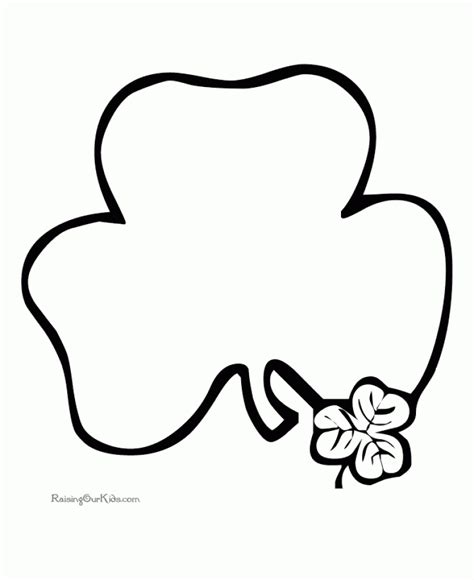 easy preschool printable  shamrock coloring pages qovf