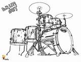 Coloring Drums sketch template