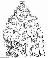 Christmas Tree Kids Coloring Pages Wallpaper Drawing Getdrawings sketch template