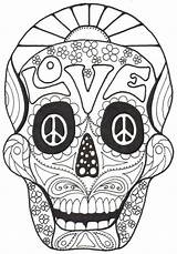 Muertos Skulls Toten Malvorlagen Larch Calavera Inspirierend Psychedelic Teschi Pesquisa Jugendliche sketch template