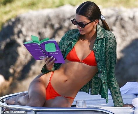 Kendall Jenner Wears Bikini And Reads Book On Miami Yacht