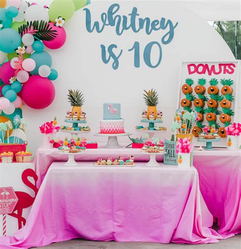 tropical birthday party ideas  kids mint event design