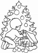 Christmas Coloring Pages Printable Merry Para Santa Tree sketch template