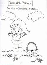 Chapeuzinho Maternal Colagem Atividade Motora História Coordenação Onlinecursosgratuitos sketch template