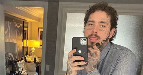 post malone reveals gauntlet face tattoo for new year s