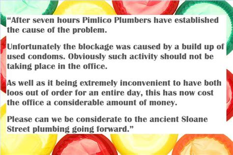 savills bans sex in the office loos after condom blockage email goes