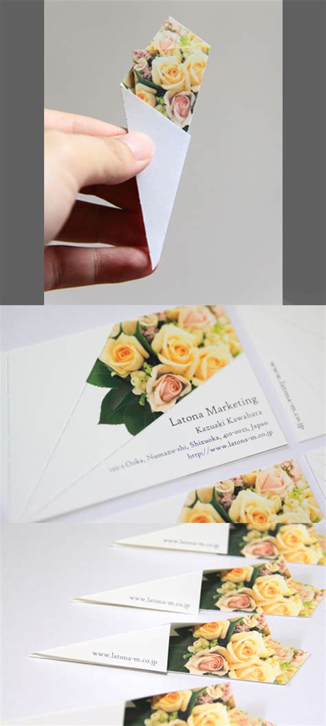 creative flower bouquet business cards cardobserver
