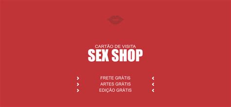 Cartão De Visita Sex Shop 2 Modelos De Cartões Bonitos