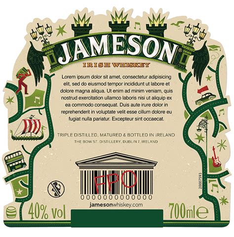 culturally creative jameson whiskey dublin bottle  packaging insider