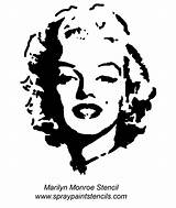 Monroe Marilyn Silhouette Stencil Stencils Clip Face Outline Coloring Pages Painting Clipart Cliparts Marylin Google Tattoo Pop Version Library Dessin sketch template
