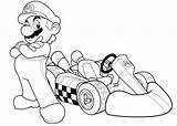 Wii Coloring Pages Mario Kart Getcolorings Para Color sketch template