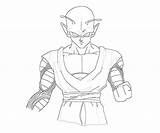 Piccolo Coloring Strength Pages Supertweet sketch template