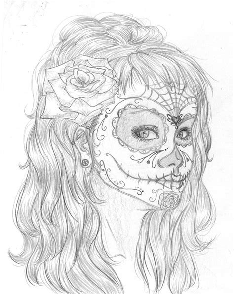 day   dead  reenie skull coloring pages coloring pages
