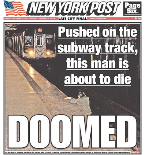 should the new york post s subway photo have been published the new