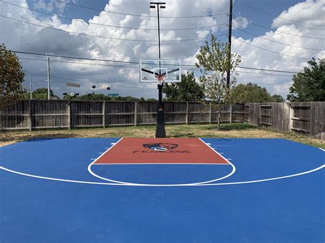 court painting basketball hoop pros
