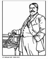 Taft William Coloring Pages Howard President Presidents Patriotic Biography Printables Usa Go Printing Help Print Facts Printable Next Back sketch template