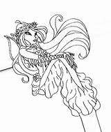 Winx Coloring Pages Mermaid Print Coloringtop sketch template