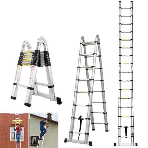 multi purpose aluminum telescopic ladder portable extendable  frame