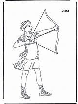 Artemis Coloring Pages Funnycoloring Greek Ancient Romans Printable Google God Advertisement sketch template