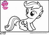 Coloring Pages Pony Mlp Little Scootaloo Color Easy Print Ponies Ministerofbeans Children School sketch template