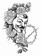 Vendetta Getdrawings Drawing Illustration sketch template