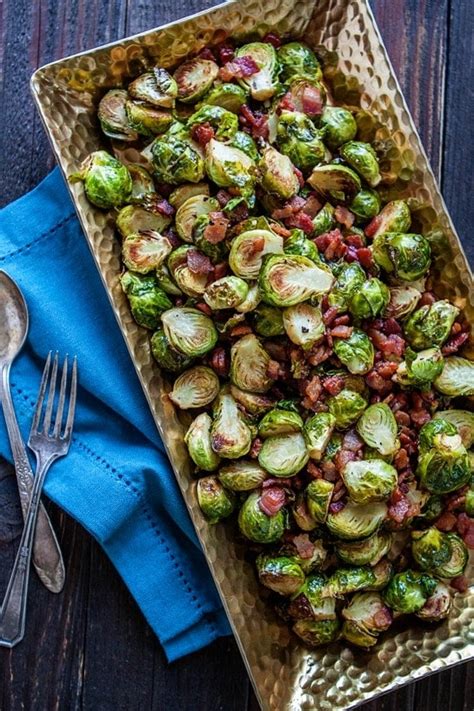 Oven Roasted Brussels Sprouts With Bacon And Balsamic Good Life Eats