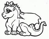Coloring Pages Dragon Printable Kids Color sketch template