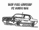 Mustang Coloring Pages Car Drifting Ford 1966 Template sketch template