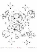 Astronaut Kindergarten Kidzezone Astronout Stars sketch template