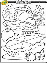 Coloring Crayola Thanksgiving Pages Fall Christmas Cornucopia Food Pie Color Feast Printable Pumpkin Hajj Dude Perfect Print Dinner Turkey Kids sketch template