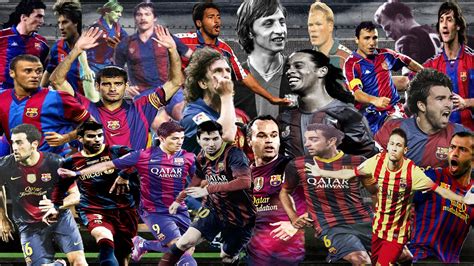 top fc barcelona players   time