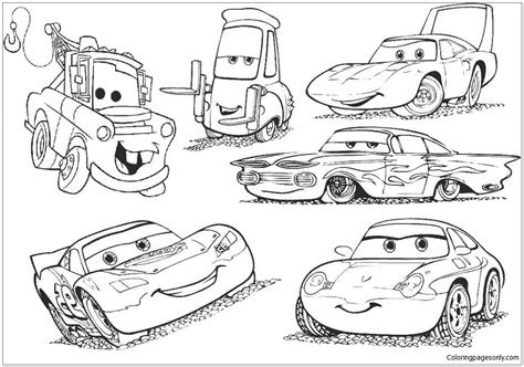 disney cars  lightning mcqueen  coloring page  printable