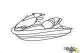 Jet Ski Boat Coloring Draw Pages Speed Transportation Seadoo Sketch Printable Colouring Drawing Drawings Jetski Printables Step Rescue Drawingnow Print sketch template