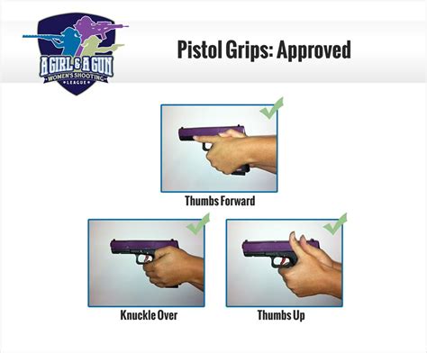 proper pistol grips  girl   gun