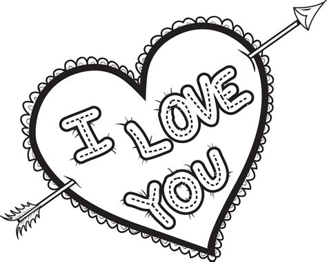 printable  love  heart coloring page  kids supplyme